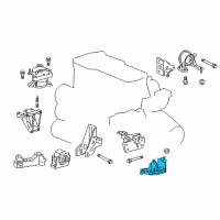 OEM 2015 Scion tC Side Mount Bracket Diagram - 12325-36030