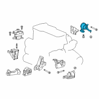 OEM 2016 Scion tC Rear Mount Diagram - 12371-36050