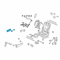 OEM 2017 Honda Odyssey Switch Assembly, Driver Side Power Seat (8Way) (Warm Gray) Diagram - 81650-S3V-A01ZH
