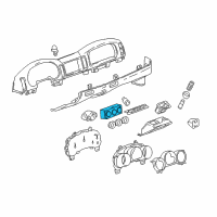 OEM 2003 Chevrolet SSR Heater & Air Conditioner Control Assembly Diagram - 15230831