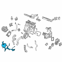 OEM 2018 Acura MDX Wire Harness, Air Conditioner Diagram - 32157-TRX-A70