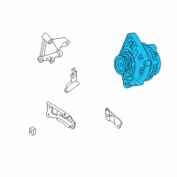 OEM 2001 Nissan Altima Reman Alternator Assembly Diagram - 2310M-0Z400RW