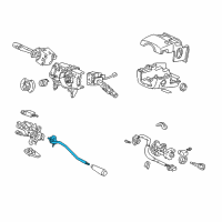 OEM Honda Lever Set, Select Diagram - 54100-S0X-A53