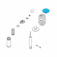 OEM 2002 BMW Z3 Spring Pad Diagram - 33-53-1-136-385