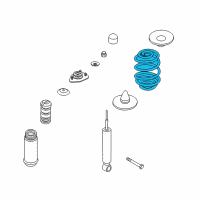 OEM 2010 BMW X3 Barrel Spring Rear Diagram - 33-53-3-413-079