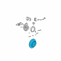 OEM 1998 Ford F-150 Rotor Diagram - YL7Z-1V125-A