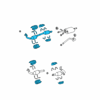 OEM Toyota Front Pipe Diagram - 17410-0P170