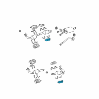 OEM 2008 Toyota Sequoia Rear Shield Diagram - 18445-0F040