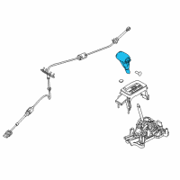 OEM 2007 Ford Fusion Shift Knob Diagram - 6E5Z-7213-D