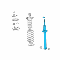 OEM Lexus LS600h ABSORBER Set, Shock Diagram - 48530-80725