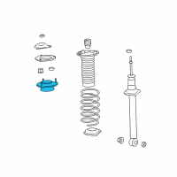 OEM 2015 Lexus LS600h Rear Suspension Support Diagram - 48755-50121