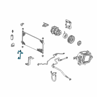 OEM 1998 Honda Accord Pipe, Condenser Diagram - 80331-S84-A01