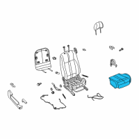 OEM 2008 Nissan Altima Cushion Assembly - Front Seat Diagram - 87300-ZX01F