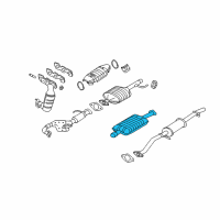 OEM Mercury Mariner Muffler Diagram - 6L8Z-5230-B