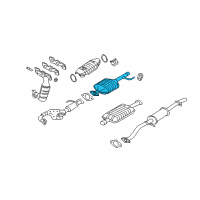 OEM 2008 Ford Escape Converter Diagram - 7L8Z-5E212-DA