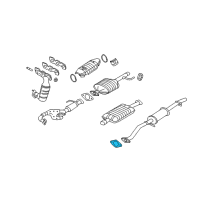 OEM Mercury Front Pipe Gasket Diagram - YL8Z-9450-AA