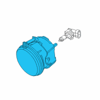 OEM 2012 Jeep Compass Front Fog Lamp Diagram - 68140324AA