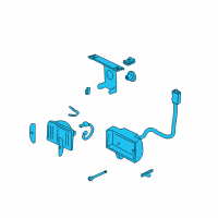 OEM Oldsmobile Bravada Lamp Asm-Front Fog Diagram - 16524400