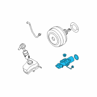 OEM 2010 BMW 335d Brake Master Cylinder Diagram - 34-33-6-785-664