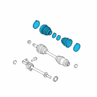 OEM Mercury Boot Kit Diagram - AE5Z-3A331-B