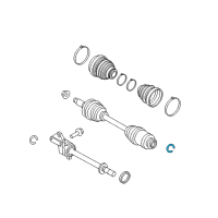 OEM Ford ABS Ring Retainer Diagram - AE5Z-4B422-A