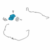 OEM 2008 Cadillac DTS Power Steering Pump Diagram - 19369079