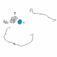 OEM Cadillac Pulley Asm, P/S Pump Diagram - 19367417