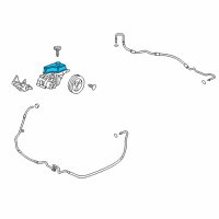 OEM 2011 Cadillac DTS Reservoir Kit, P/S Fluid Diagram - 15221011