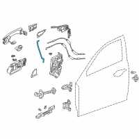 OEM 2018 Acura ILX Rod Set, Right Front Door Latch Diagram - 72113-TX6-305