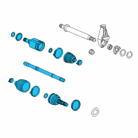 OEM 2022 Chevrolet Trax Front Driver Side Half-Shaft Assembly Diagram - 94522009