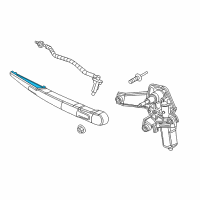 OEM 2021 Jeep Compass Blade-Rear WIPER Diagram - 68358390AA