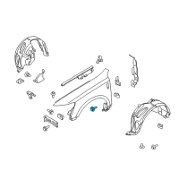 OEM Mercury Shield Screw Diagram - -W505423-S439