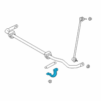 OEM 2021 Toyota GR Supra Stabilizer Bar Bracket Diagram - 48824-WAA01