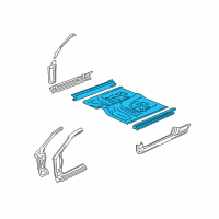 OEM 2002 Honda Civic Floor, FR. Diagram - 65100-S5T-G00ZZ