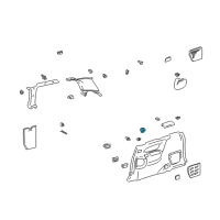 OEM 2002 Toyota Sienna Cup Holder Diagram - 66991-08010-B0