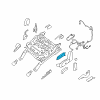 OEM 2015 Nissan Pathfinder Finisher-Front Seat Switch, Lh Diagram - 87081-3JA4A