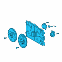 OEM 2020 Lexus UX250h Fan Assembly, W/MOTOR Diagram - 16360-24070