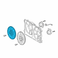 OEM 2020 Lexus UX250h Fan Diagram - 16361-31550