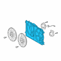 OEM 2021 Lexus UX250h Shroud, Fan Diagram - 16711-24140