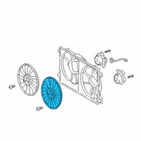 OEM 2022 Lexus UX250h Fan Diagram - 16361-31540