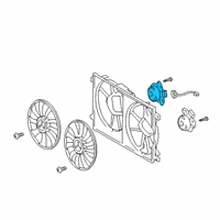 OEM Lexus Motor, Cooling Fan W Diagram - 16363-47050