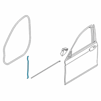 OEM 2019 BMW M760i xDrive Gasket A-Pillar Bottom Right Diagram - 51-76-7-336-050