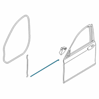 OEM 2022 BMW 750i xDrive Gasket Entrance Front Right Diagram - 51-76-7-341-642