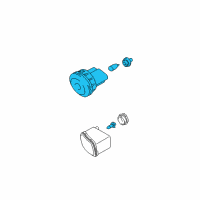 OEM Hyundai Elantra Front Driver Side Fog Light Assembly Diagram - 92201-2D000