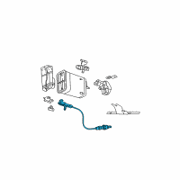 OEM Pontiac Sunfire Front Oxygen Sensor Diagram - 12568234