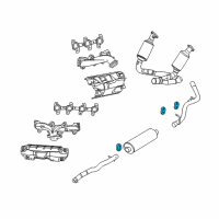 OEM Ram Dakota ISOLATOR-Exhaust Support Diagram - 52013742AA