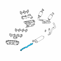 OEM Dodge Dakota Resonator-Exhaust Diagram - 52855724AA