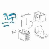OEM 2013 Honda Accord Cable Assembly, Starter Diagram - 32410-T3M-A00