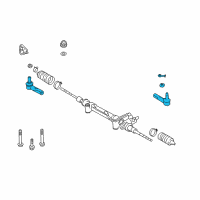 OEM 2020 Lexus LX570 End Set, Tie Rod Diagram - 45046-69236