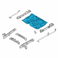 OEM 2011 Nissan Quest Floor Front Diagram - 74300-1JA0A